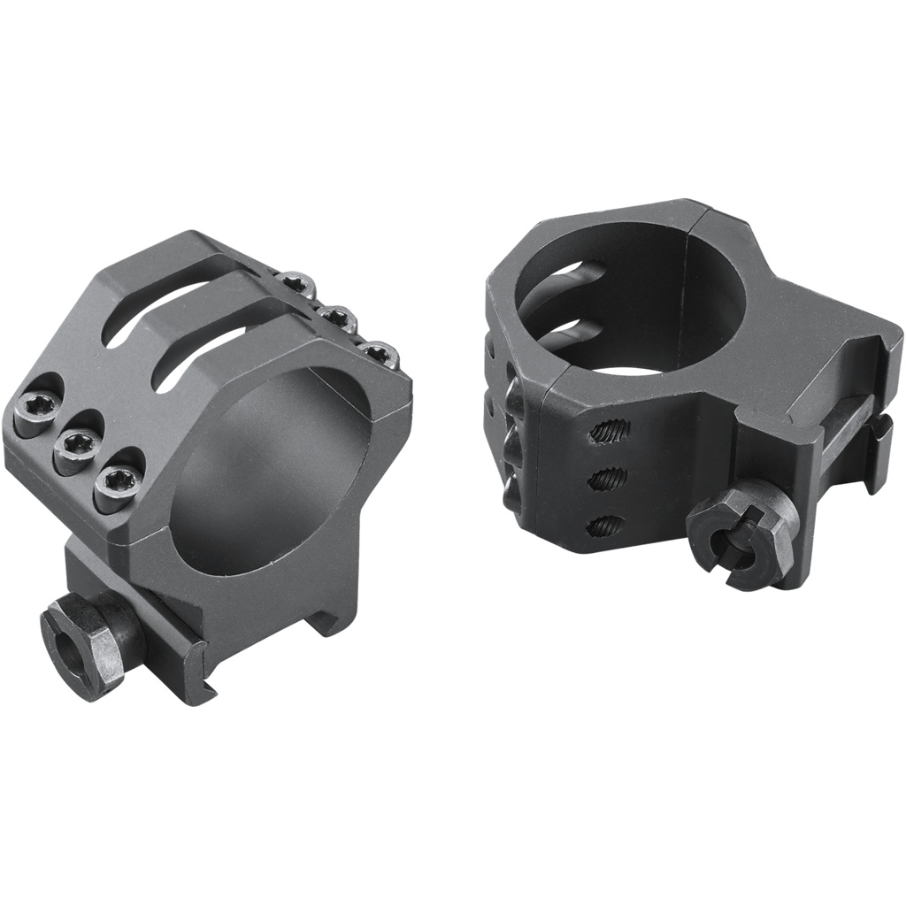 Weaver Tactical 6Hole Picatinny Ring Matte Black 30mm High Clamshell Pack - Image 2